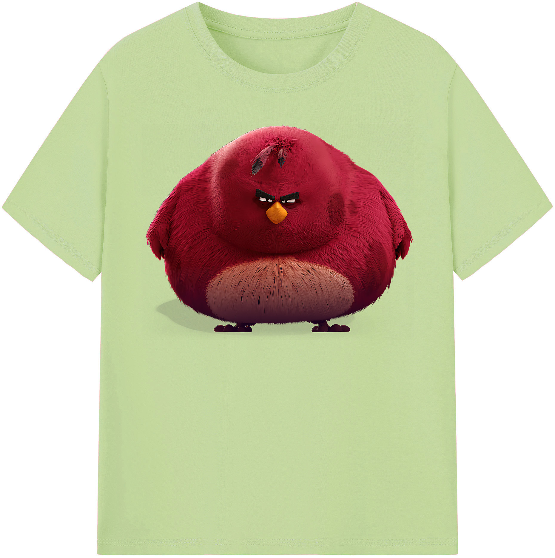 （画像用） Angry Birds アングリーバード 綿100％半袖Tシャツ（フロントプリント）